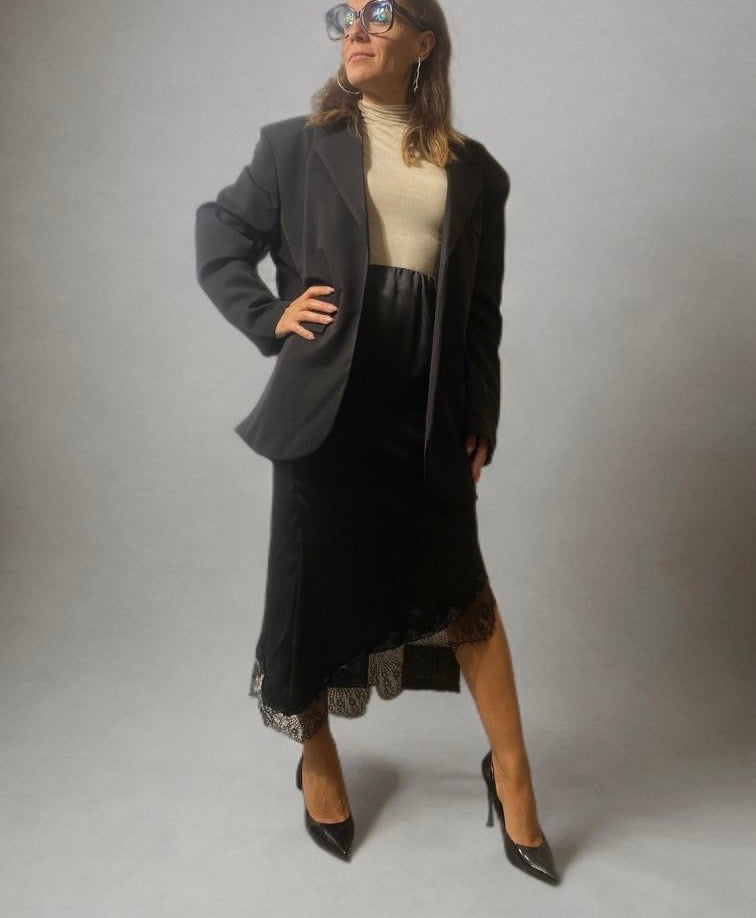 Blazer oversize con spalle strutturate
