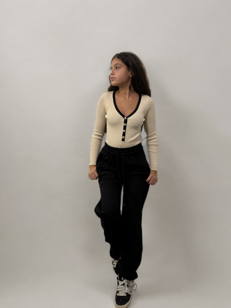 Body scollo a V con bottoncinii ModaFilo.com modafilo