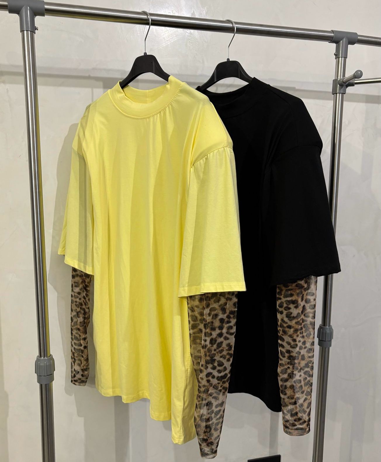 Maglia over con manica leopardata ModaFilo.com modafilo