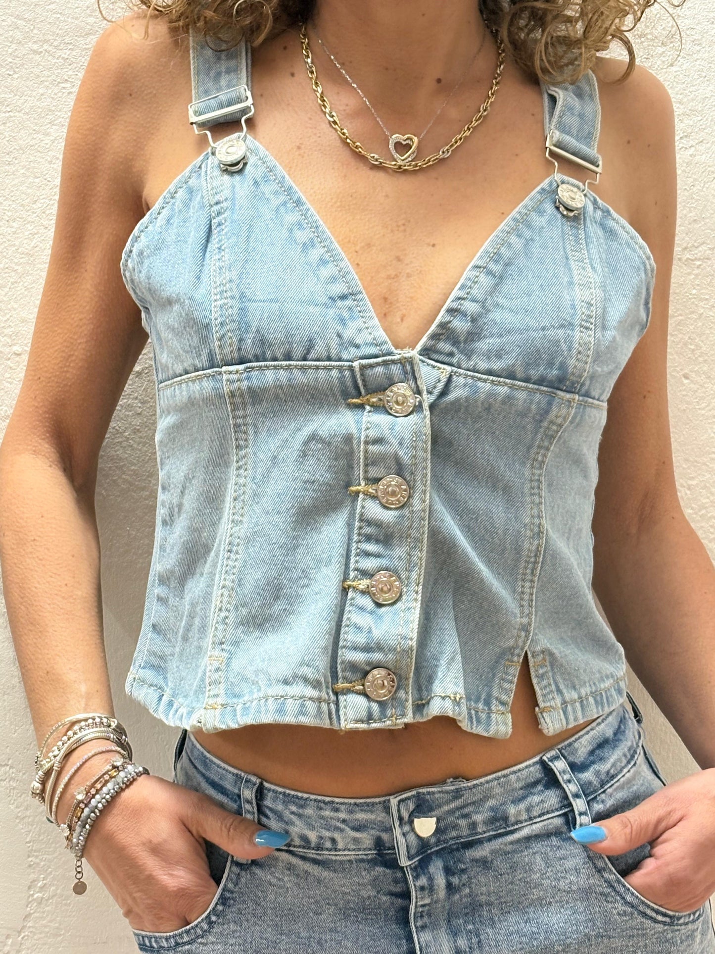 Top denim “Monique”