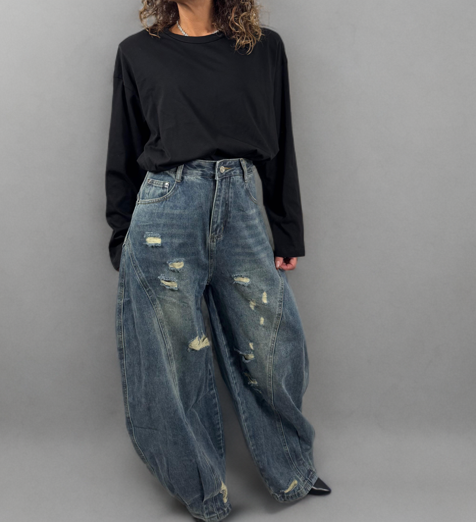Maglia a maniche lunghe con spalle imbottite - Disponibile in 3 colori ModaFilo.com modafilo