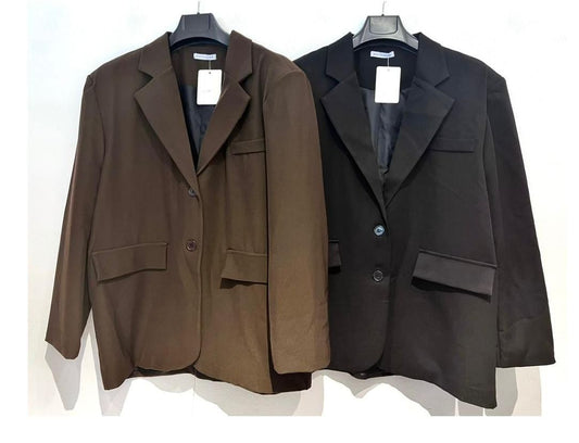 Blazer oversize con spalle strutturate