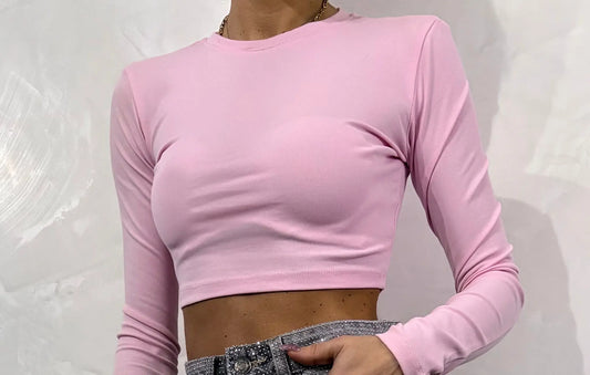 Top cropped in cotone Lunina Il mio negozio modafilo