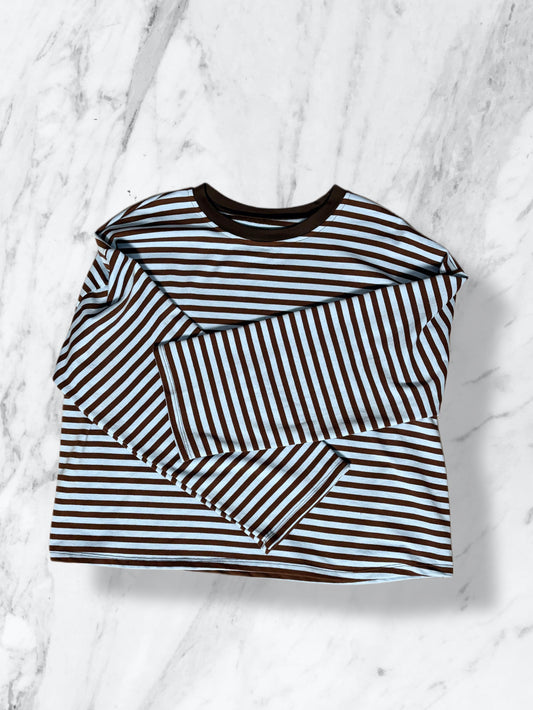Maglia a righe over con manica ampia ModaFilo.com modafilo