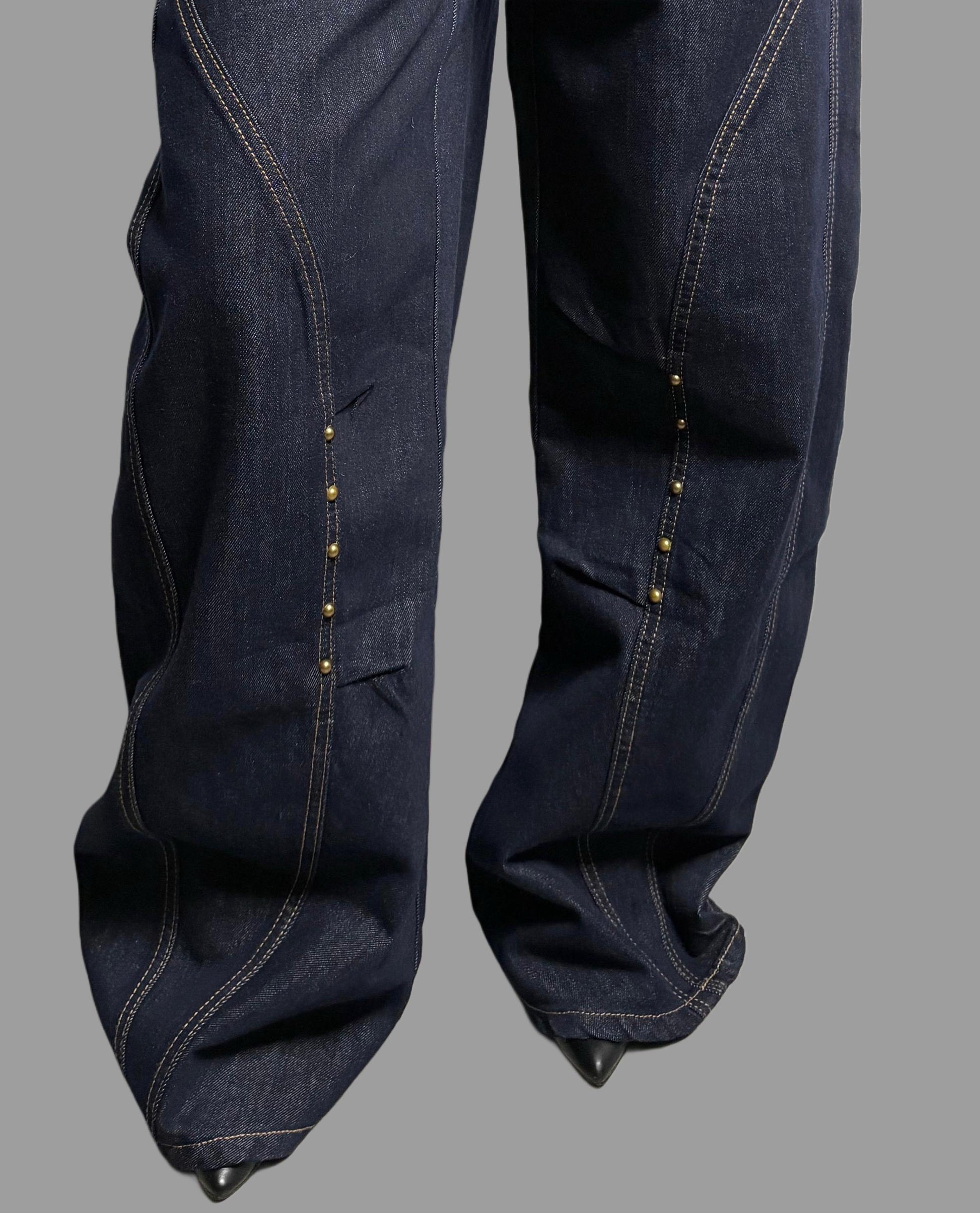 Jeans Balloon con borchiette ModaFilo.com modafilo