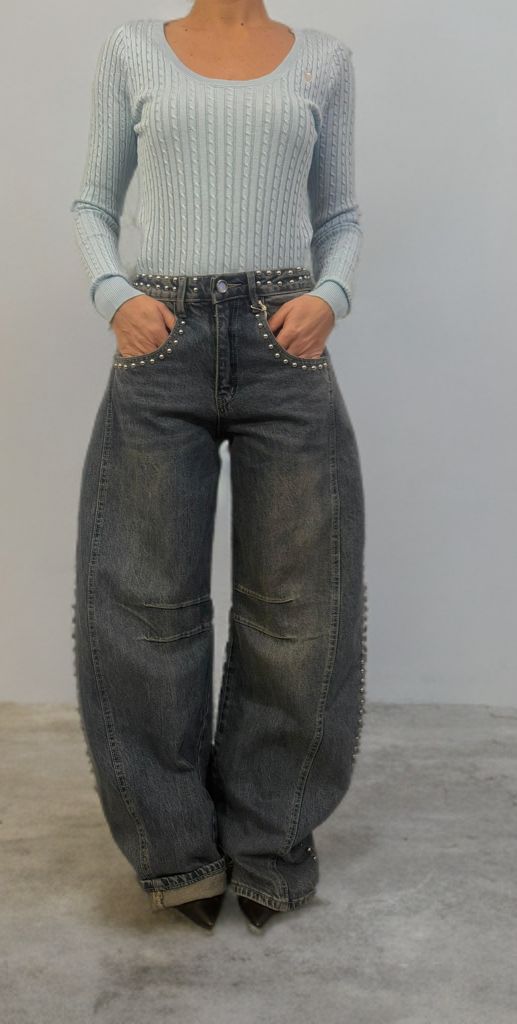 Jeans Balloon con borchie ModaFilo.com modafilo