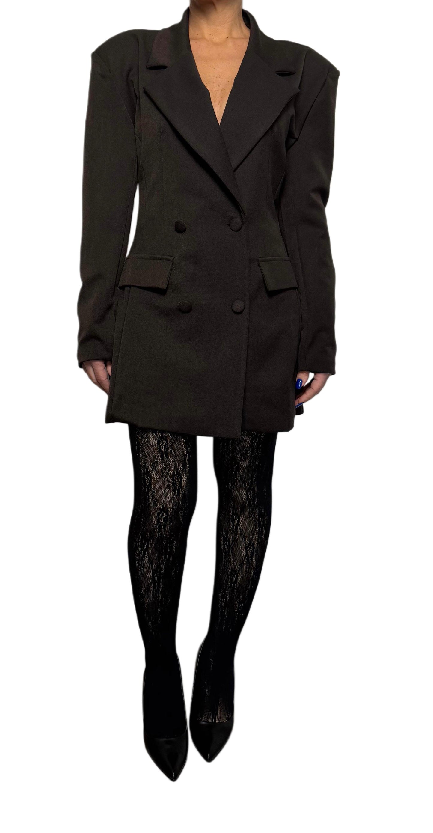 Abito in blazer marrone