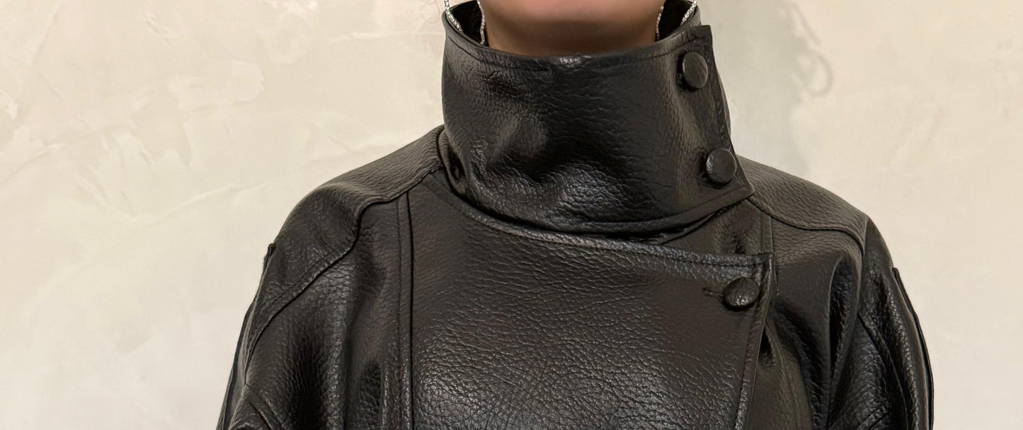 Giacca biker collo alto ModaFilo.com modafilo