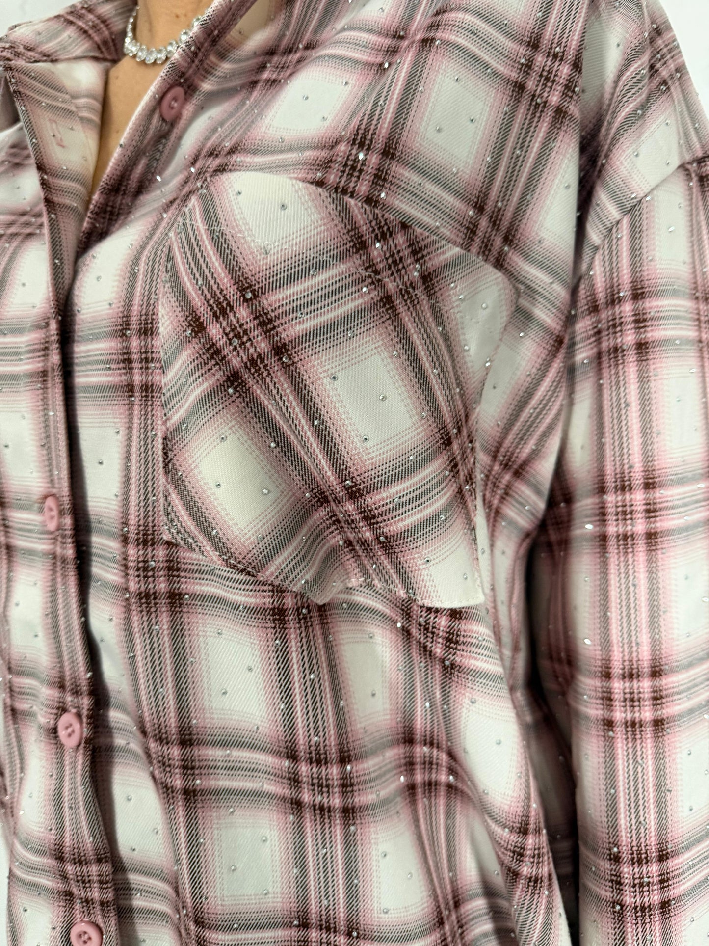 Camicia a quadri strass ModaFilo.com modafilo