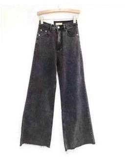 Jeans Wide Leg grigio slavato ModaFilo.com modafilo