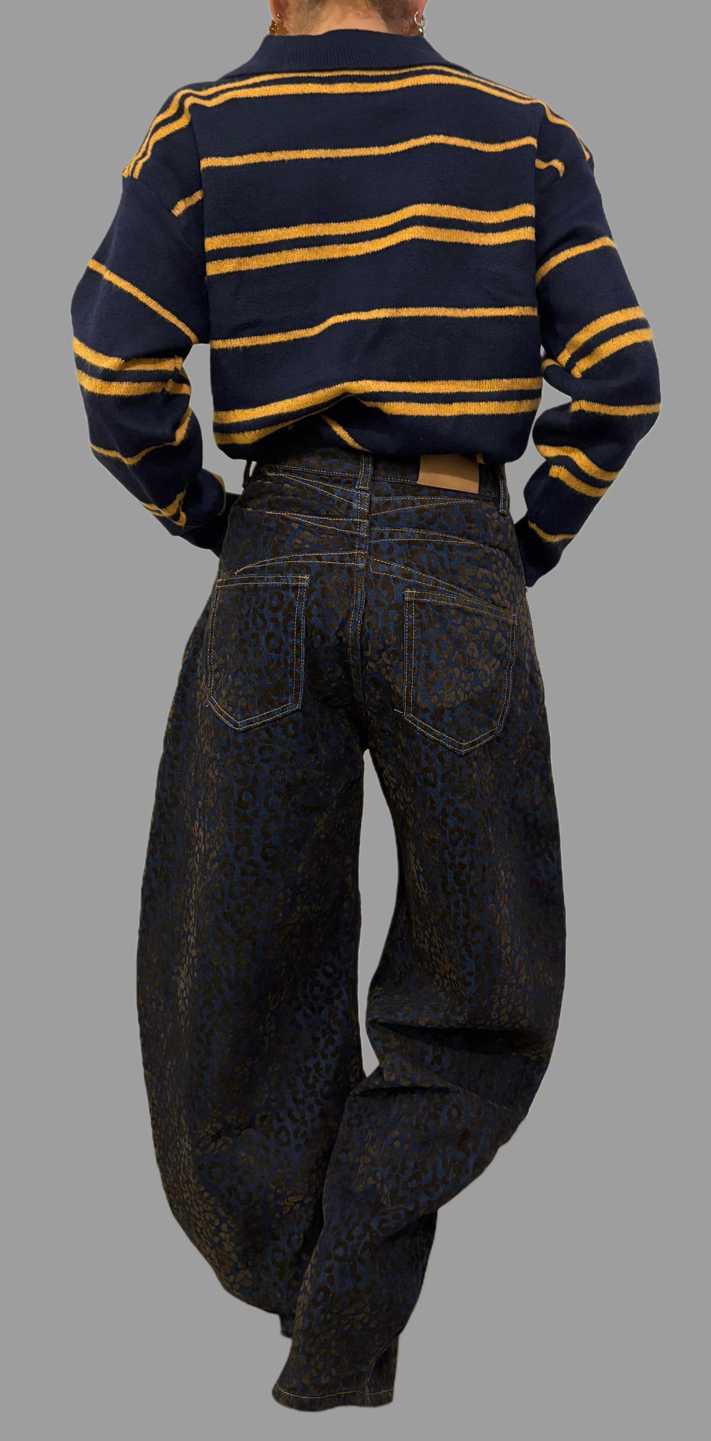 Jeans Baggy balloon maculato in velluto ModaFilo.com modafilo