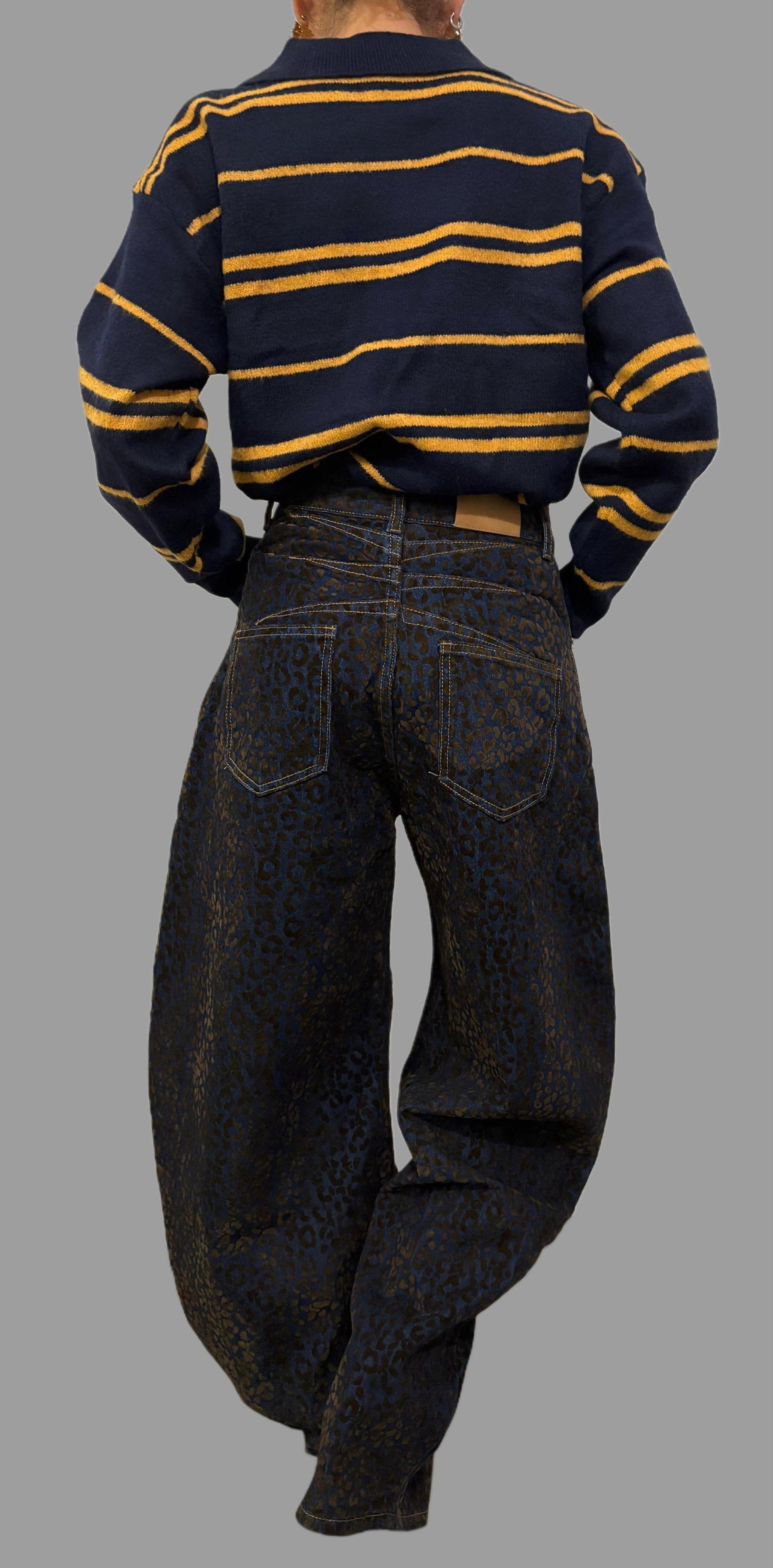 Jeans Baggy balloon maculato in velluto ModaFilo.com modafilo