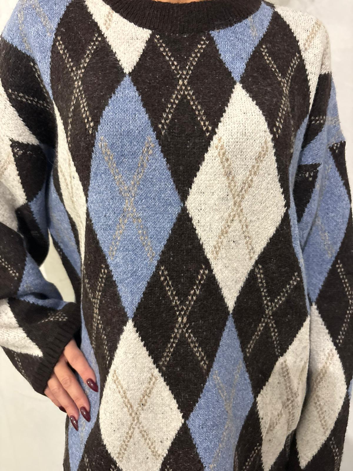 Maglione a rombi ModaFilo.com modafilo
