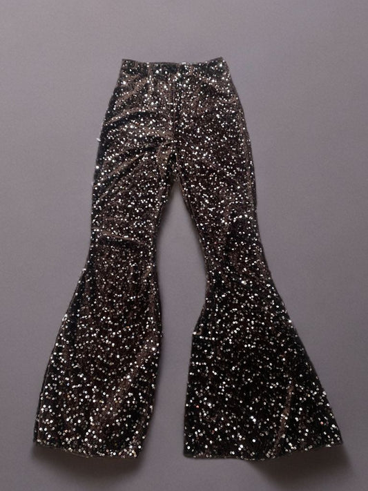 Pantaloni paillettes marrone ModaFilo.com modafilo
