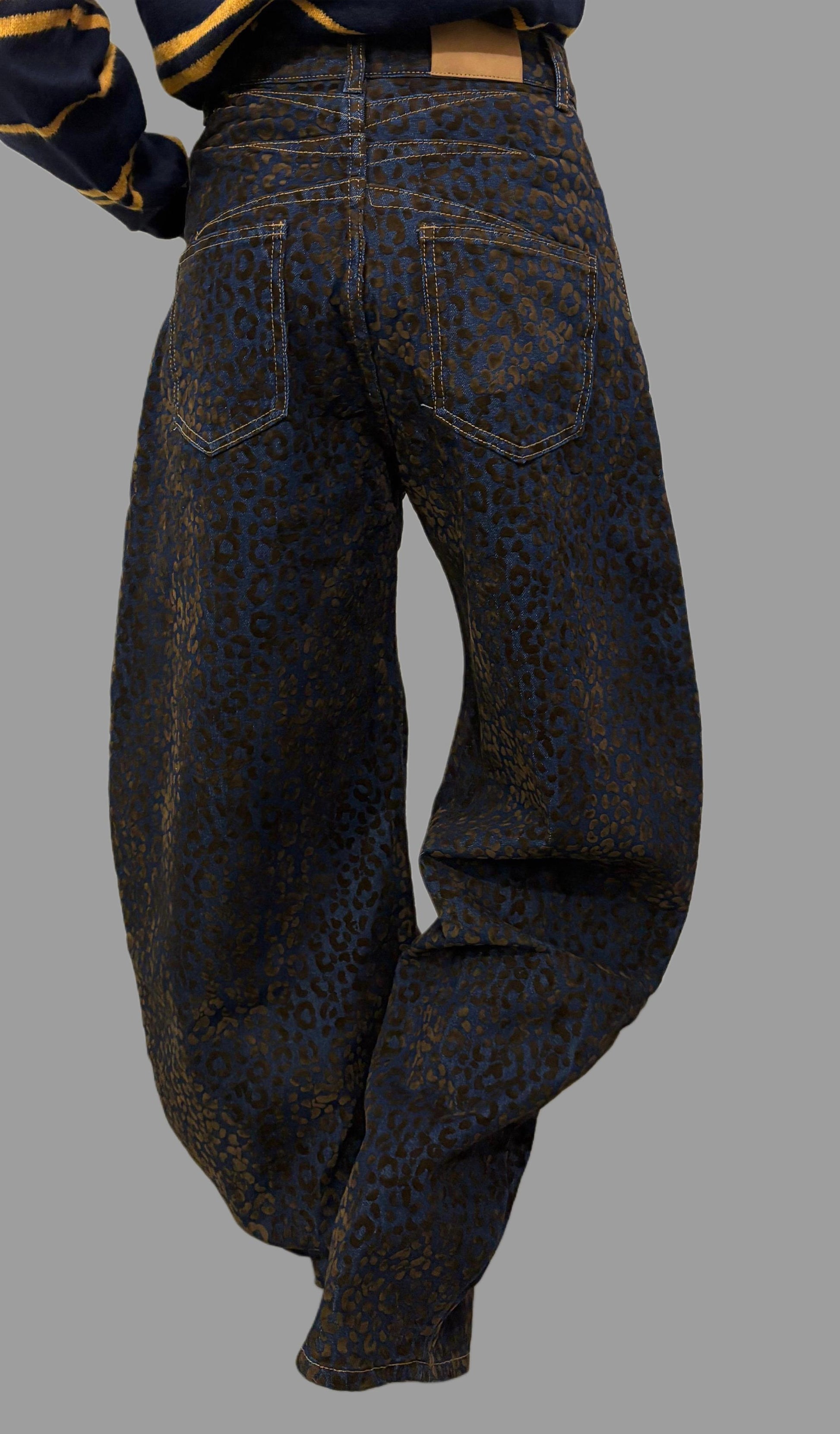 Jeans Baggy balloon maculato in velluto ModaFilo.com modafilo