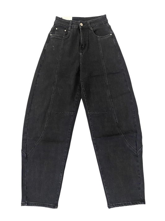 Jeans Baggy balloon nero slavato ModaFilo.com modafilo