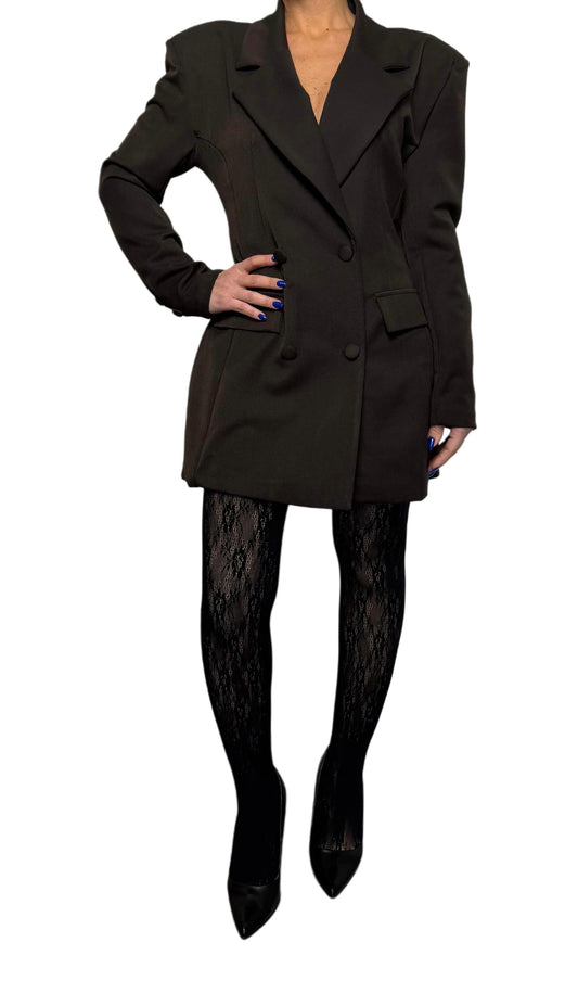 Abito in blazer marrone