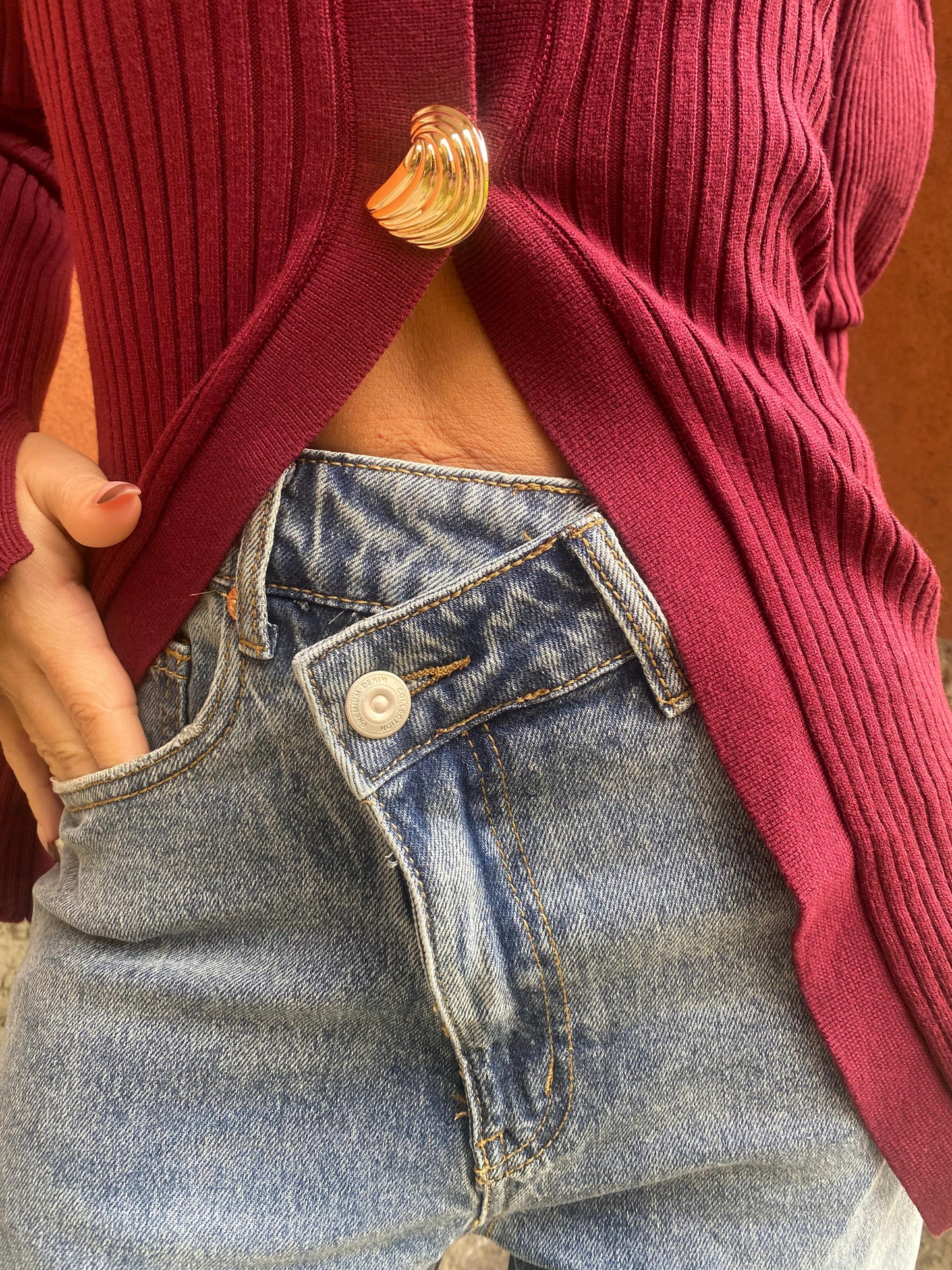 Jeans Wide Leg a vita asimmetrica ModaFilo.com modafilo