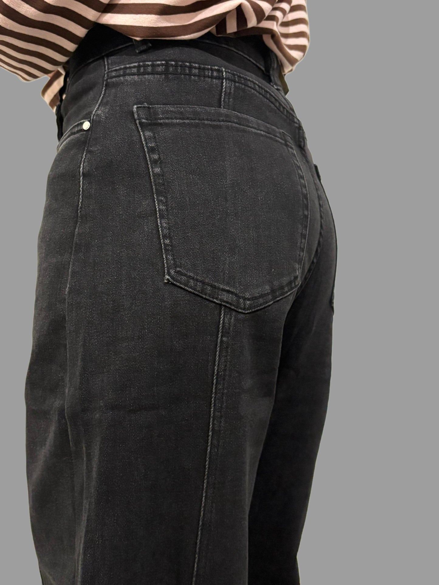 Jeans Baggy balloon nero slavato ModaFilo.com modafilo